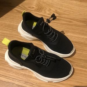Black trendy sneakers